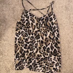 Leopard Tank Blouse, Never Worn